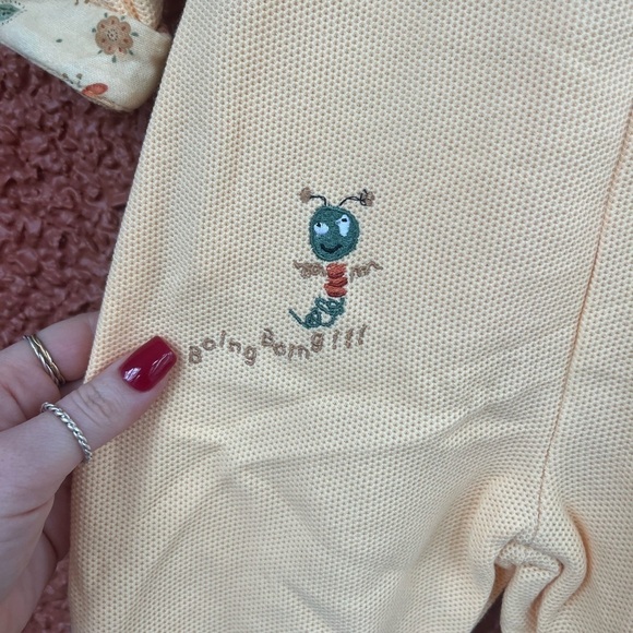 Vintage Val&Mik Baby Overalls. Size 6 Months. Caterpillar. Yellow - Picture 2 of 9